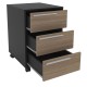 Cajonera Politorno Maia 2487 3 Cajones 59x45x40cm Negro Cajonera Politorno Maia 2487 3 Cajones 59x45x40cm Negro