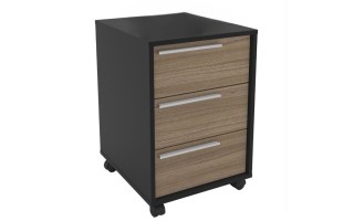 Cajonera Politorno Maia 2487 3 Cajones 59x45x40cm Negro Cajonera Politorno Maia 2487 3 Cajones 59x45x40cm Negro