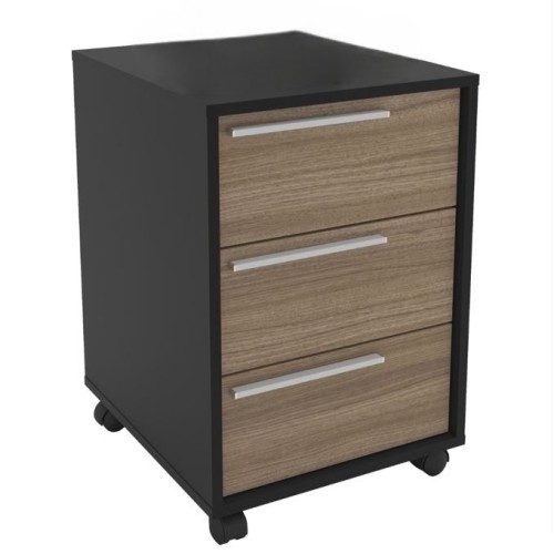 Cajonera Politorno Maia 2487 3 Cajones 59x45x40cm Negro Cajonera Politorno Maia 2487 3 Cajones 59x45x40cm Negro