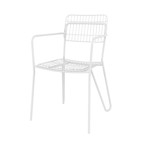 Silla Pozza PC28 Acero Blanco