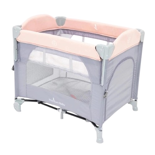Cuna Corral Colecho Premium Baby Play Rosa 93x60x70cm