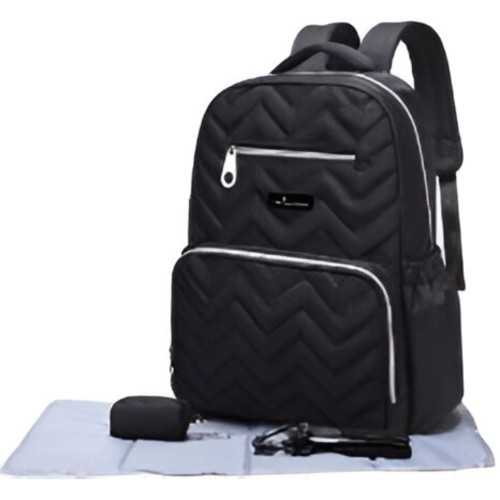 Mochila Maternal Premium Baby AA013 Negro con Cambiador Mochila Maternal Premium Baby AA013 Negro con Cambiador