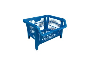 Canasta Expositora Apilable Presto 42503 43x37x28cm Azul Canasta Expositora Apilable Presto 42503 43x37x28cm Azul