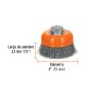 Cepillo de Acero Truper 14180 Copa Ondulado 75mm M14