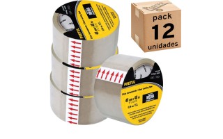 Cinta Adhesiva de Embalar Pretul 20525 48mmx40m Trans x12u Cinta Adhesiva de Embalar Pretul 20525 48mmx40m Trans x12u