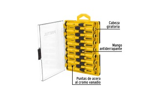 Destornilladores de Precisión Pretul 21383 15pzs Destornilladores de Precisión Pretul 21383 15pzs