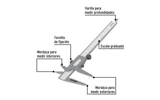 Calibre Pretul 21455 Analógico 150mm / 6" +-0,4mm Calibre Pretul 21455 Analógico 150mm / 6" +-0,4mm