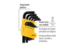 Llaves Hex. Allen Pretul 21857 (mm) 13pzs 1,3-10mm