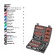 Llaves Tubo y Puntas Pretul 22977 enc.1/4'' y 3/8'' 81pzs