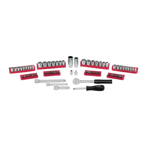 Llaves Tubo y Puntas Pretul 22977 enc.1/4'' y 3/8'' 81pzs