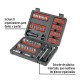 Llaves Tubo y Puntas Pretul 22977 enc.1/4'' y 3/8'' 81pzs