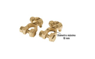 Terminales para Batería Pretul 23042 de Latón 2u