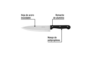 Cuchillo para Chef Pretul 23090 7'' 18cm Cuchillo para Chef Pretul 23090 7'' 18cm