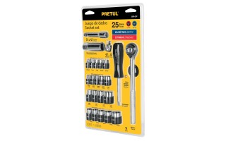 Llaves Tubo Pretul 23974 enc.1/4" enc.3/8" 25pzs Llaves Tubo Pretul 23974 enc.1/4" enc.3/8" 25pzs