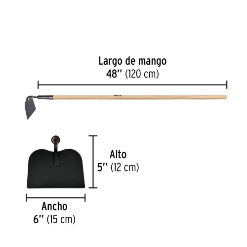 Azada para Jardín Pretul 25053 15cm con Mango