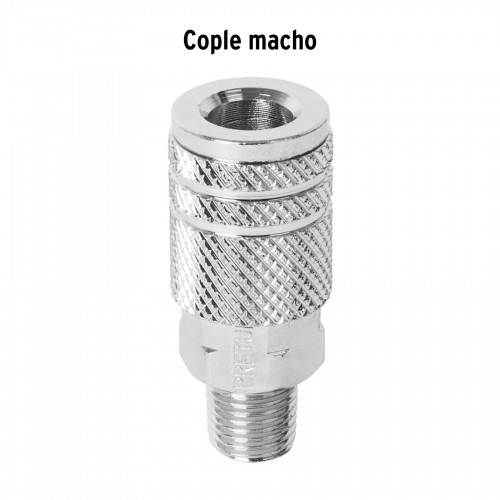 Acople Rápido p/ Aire Pretul 27029 1/4" NPT Macho