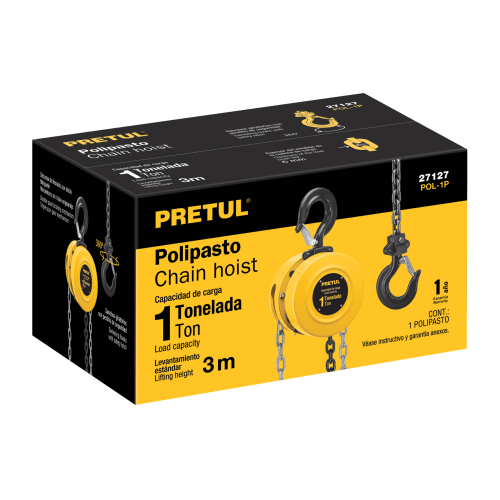 Aparejo Pretul 27127 1000kg 3m