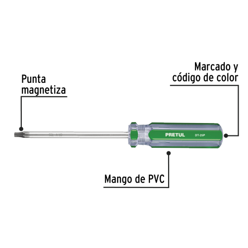 Destornilladores Torx Pretul 27192 6pzs T10-T30