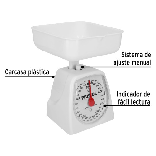 Balanza Analógica de Cocina Pretul 29973 5kg