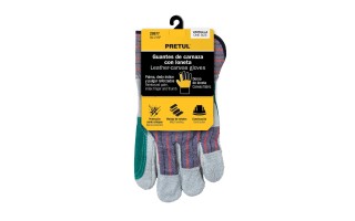 Guantes de Cuero y Loneta Pretul 29977 Reforzado