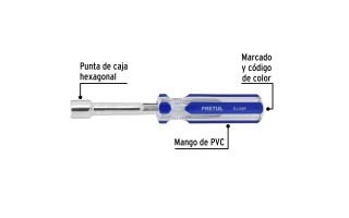 Destornillador Tubo Hexagonal Pretul 29991 3/8" Destornillador Tubo Hexagonal Pretul 29991 3/8"