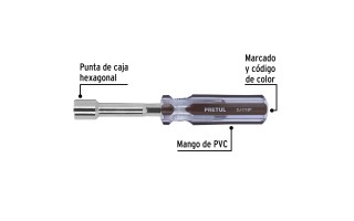 Destornillador Tubo Hexagonal Pretul 29992 7/16" Destornillador Tubo Hexagonal Pretul 29992 7/16"
