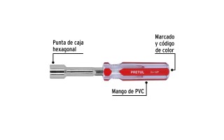 Destornillador Tubo Hexagonal Pretul 29993 1/2" Destornillador Tubo Hexagonal Pretul 29993 1/2"