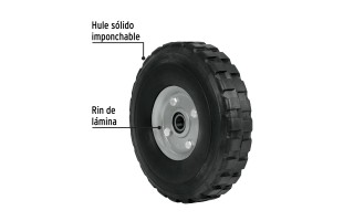 Rueda para Carretilla Pretul 45487 9'' Maciza 5/8'' Rueda para Carretilla Pretul 45487 9'' Maciza 5/8''