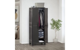 Armario para Ropa Qrubber Ferrara 183x70x46cm Marrón Armario para Ropa Qrubber Ferrara 183x70x46cm Marrón