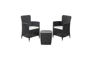 Mesa y Sillas para Jardín Qrubber Capri 484 Gris Mesa y Sillas para Jardín Qrubber Capri 484 Gris