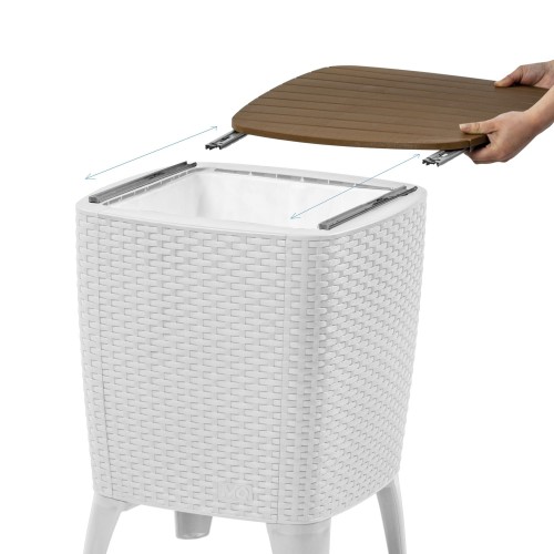 Mesa Conservadora Qrubber 492 28L Ratan Blanco