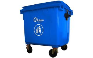 Basurero Qrubber CB1100 Plástico 1100L Azul Basurero Qrubber CB1100 Plástico 1100L Azul