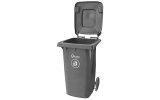 Basurero Qrubber Plástico 240L Gris Basurero Qrubber Plástico 240L Gris