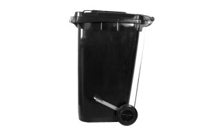 Basurero Qrubber CB240 Plástico Pedal 240L Gris