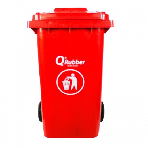 Basurero Qrubber CB240 Plástico 240L Rojo