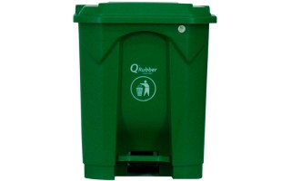 Basurero Qrubber CB30 Plástico Pedal 30L Verde Basurero Qrubber CB30 Plástico Pedal 30L Verde