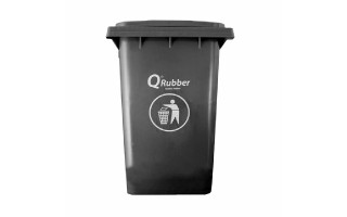 Basurero Qrubber CB360 Plástico 360L Gris Basurero Qrubber CB360 Plástico 360L Gris