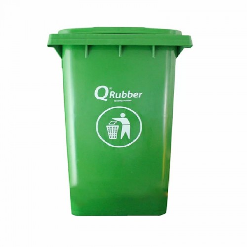 Basurero Qrubber CB360 Plástico 360L Verde