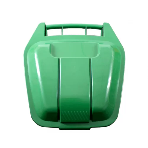 Basurero Qrubber Plástico Tapa Pedal 70L Verde