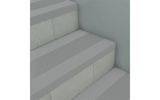 Grada para Escaleras Qrubber GEPVC 120cm Estriada Gris Grada para Escaleras Qrubber GEPVC 120cm Estriada Gris