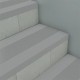 Grada para Escaleras Qrubber GEPVC 120cm Estriada Gris