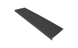Grada para Escaleras Qrubber GEPVC 120cm Estriada Negro Grada para Escaleras Qrubber GEPVC 120cm Estriada Negro