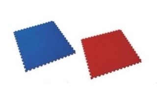 Goma Eva Tatami Qrubber 20mm 100x100cm Encastrable Rojo y Azul Goma Eva Tatami Qrubber 20mm 100x100cm Encastrable Rojo y Azul