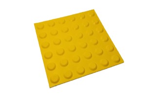Piso de Goma Qrubber PAP30 Podotáctil Estoperol 30x30cm Piso de Goma Qrubber PAP30 Podotáctil Estoperol 30x30cm