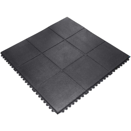 Baldosa de Caucho Qrubber PAP90UNEG 16mm 90x90cm Negro