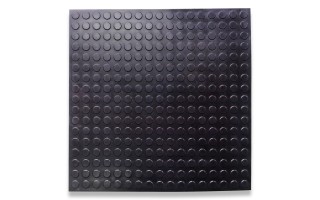 Piso de Goma Qrubber PED50 Estoperol 3mm 50x50cm Negro Piso de Goma Qrubber PED50 Estoperol 3mm 50x50cm Negro