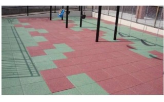 Baldosa de Caucho Qrubber 20mm 50x50cm Terracota Baldosa de Caucho Qrubber 20mm 50x50cm Terracota