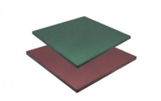 Baldosa de Caucho Qrubber 20mm 50x50cm Terracota Baldosa de Caucho Qrubber 20mm 50x50cm Terracota