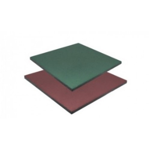 Baldosa de Caucho Qrubber 20mm 50x50cm Verde