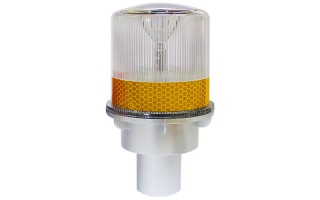 Baliza Solar Destellante Qrubber SEBALI 15cm Amarillo Baliza Solar Destellante Qrubber SEBALI 15cm Amarillo